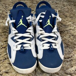 Nike Jordan Blue & White Basketball Sneakers